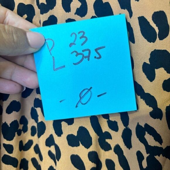 Rails Womens Brown Leopard Print Pleated Tie Waist Button Up Shirt Dress Large - Picture 9 of 9